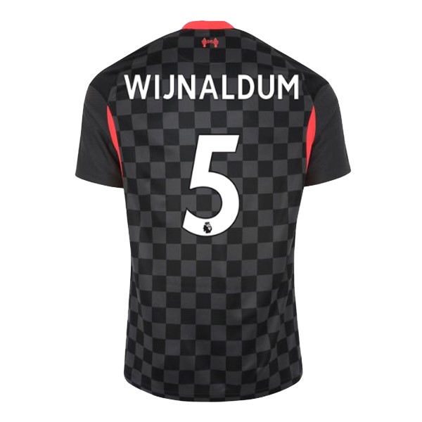 Camiseta Liverpool NO.5 Wijnaldum 3ª Kit 2020 2021 Negro